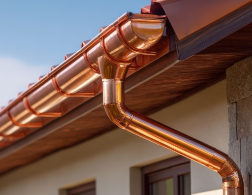 Copper and Half-Round Gutters