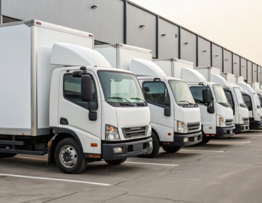 Commercial Box Trucks, Work Vans, and Trailers